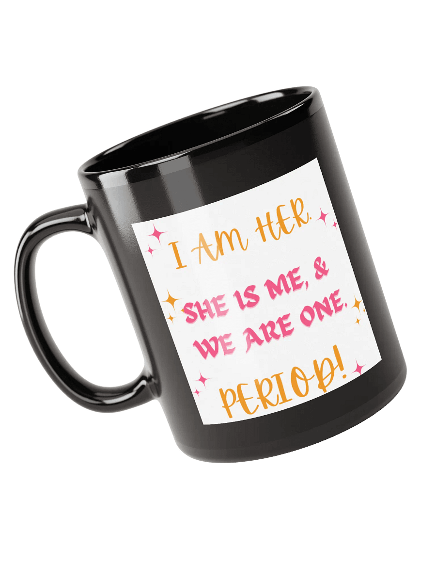 MQB's Empowerment Affirmation Black Glossy Mug product image (5)