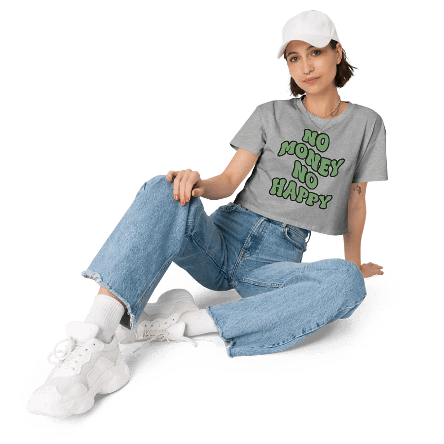 BUIII: No money, no happy Crop Tops product image (7)