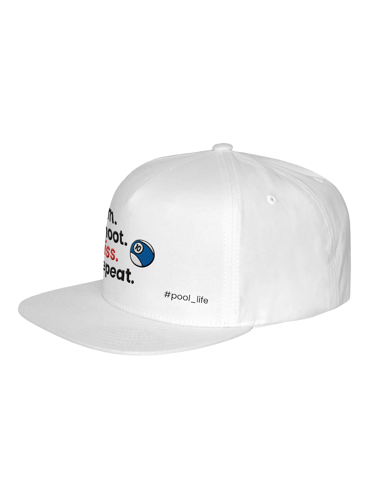 10-ball Pool Life Cap (Snapback - White) product image (2)