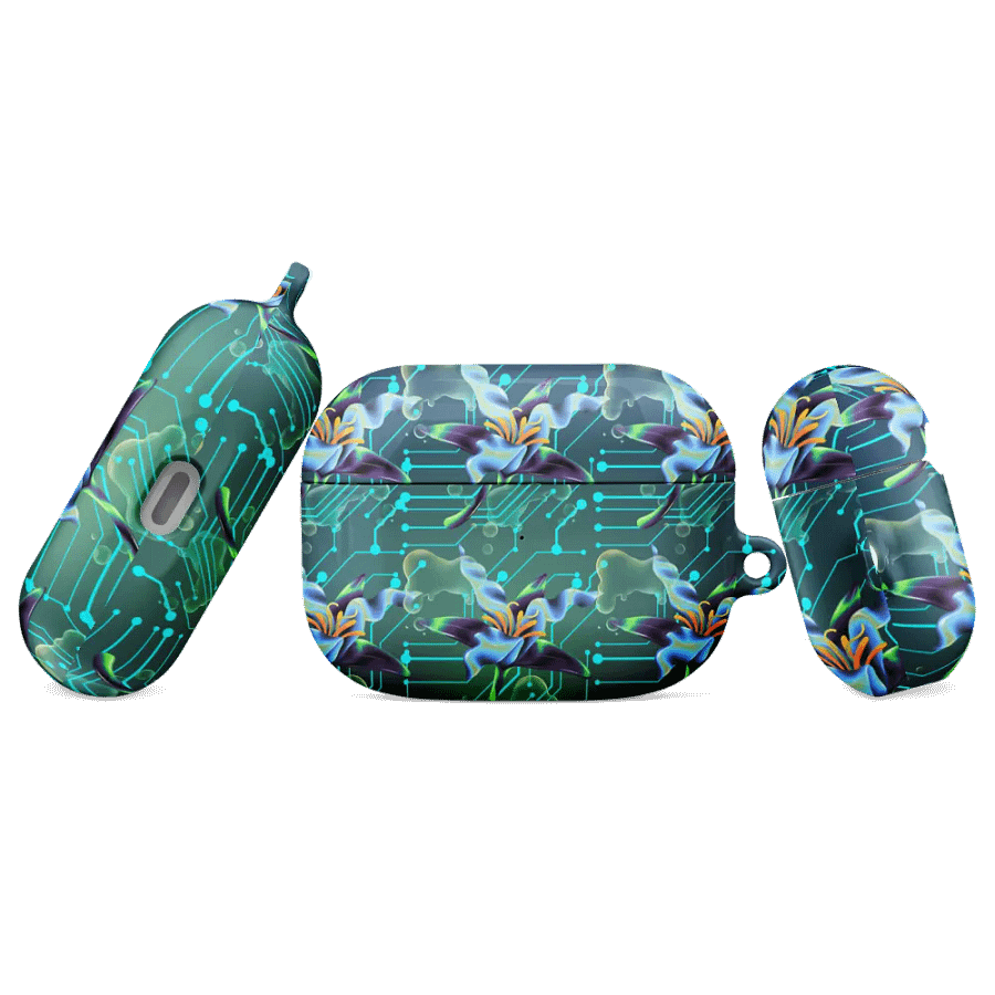 Floral Circuit All-Over Print AirPods® Case or the techi ladies product image (43)