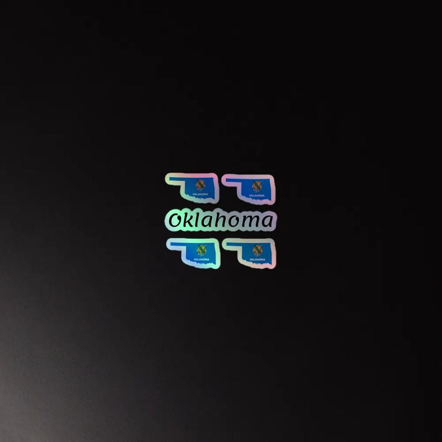 "Oklahoma" Holographic Sticker Sheet product image (7)