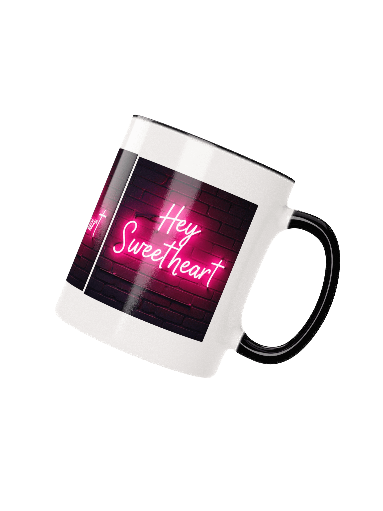 The Neon "Hey Sweetheart" Diner Mug - Glowing Retro Sign Design product image (3)