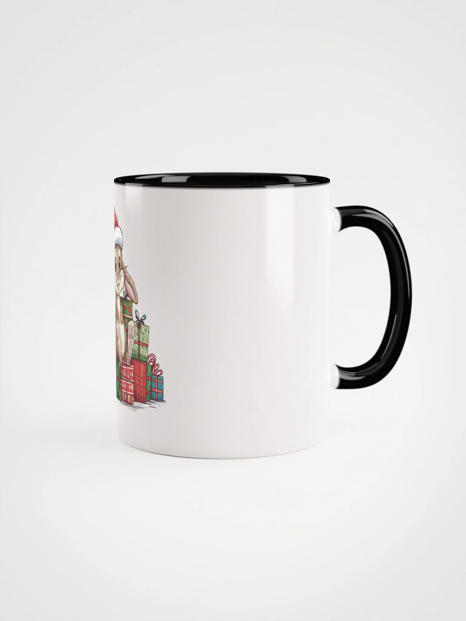 Santa Bunny Ceramic Mug with Color Inside product image (2)