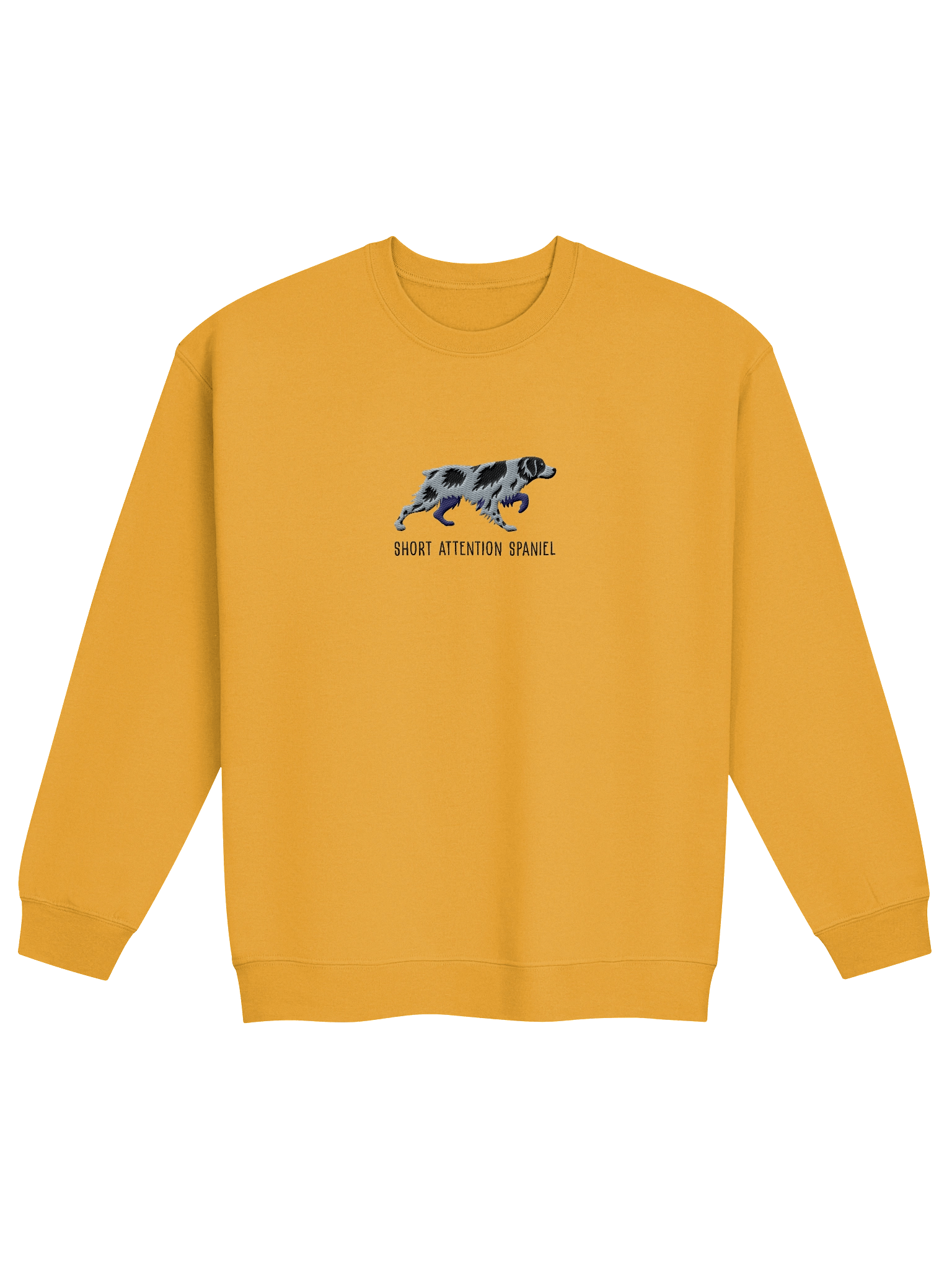 Short Attention Spaniel Sweatshirt (Embroidered) of a Brittany Spaniel(Roan) product image (13)