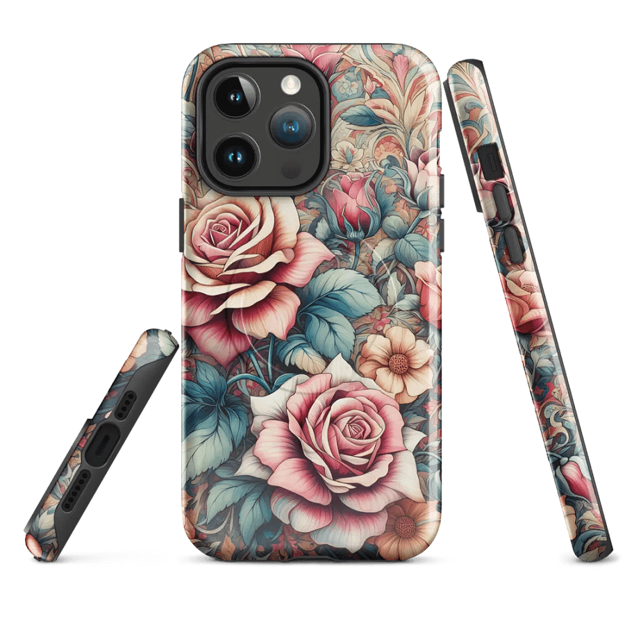 Vintage Rose Garden MagSafe® iPhone® Tough Case - Painting Artwork fit for iPhone 16 15 14 Pro Max product image (4)