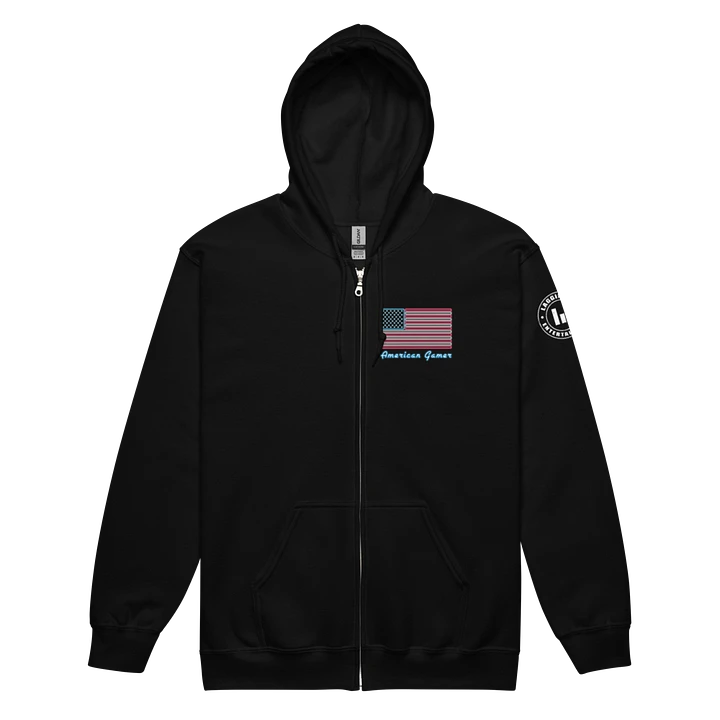 American Gamer Zipp Hoodie black product image (2)