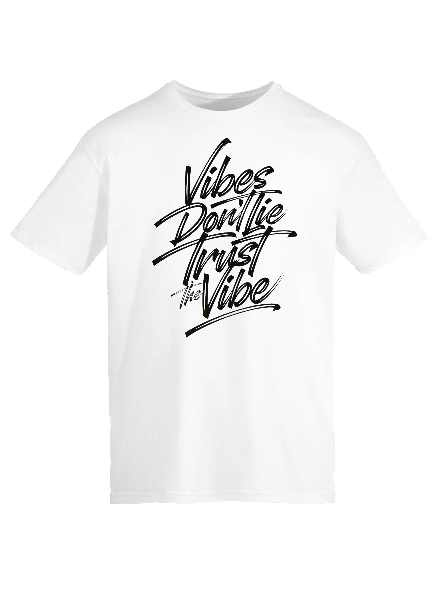 VIBES DON’T LIE, TRUST THE VIBE - Tropical Black Flow Graphic T-Shirt product image (13)