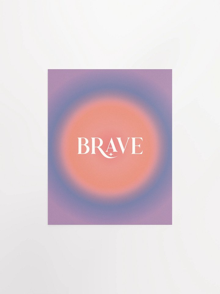 Brave Gradient Grain Poster product image (2)