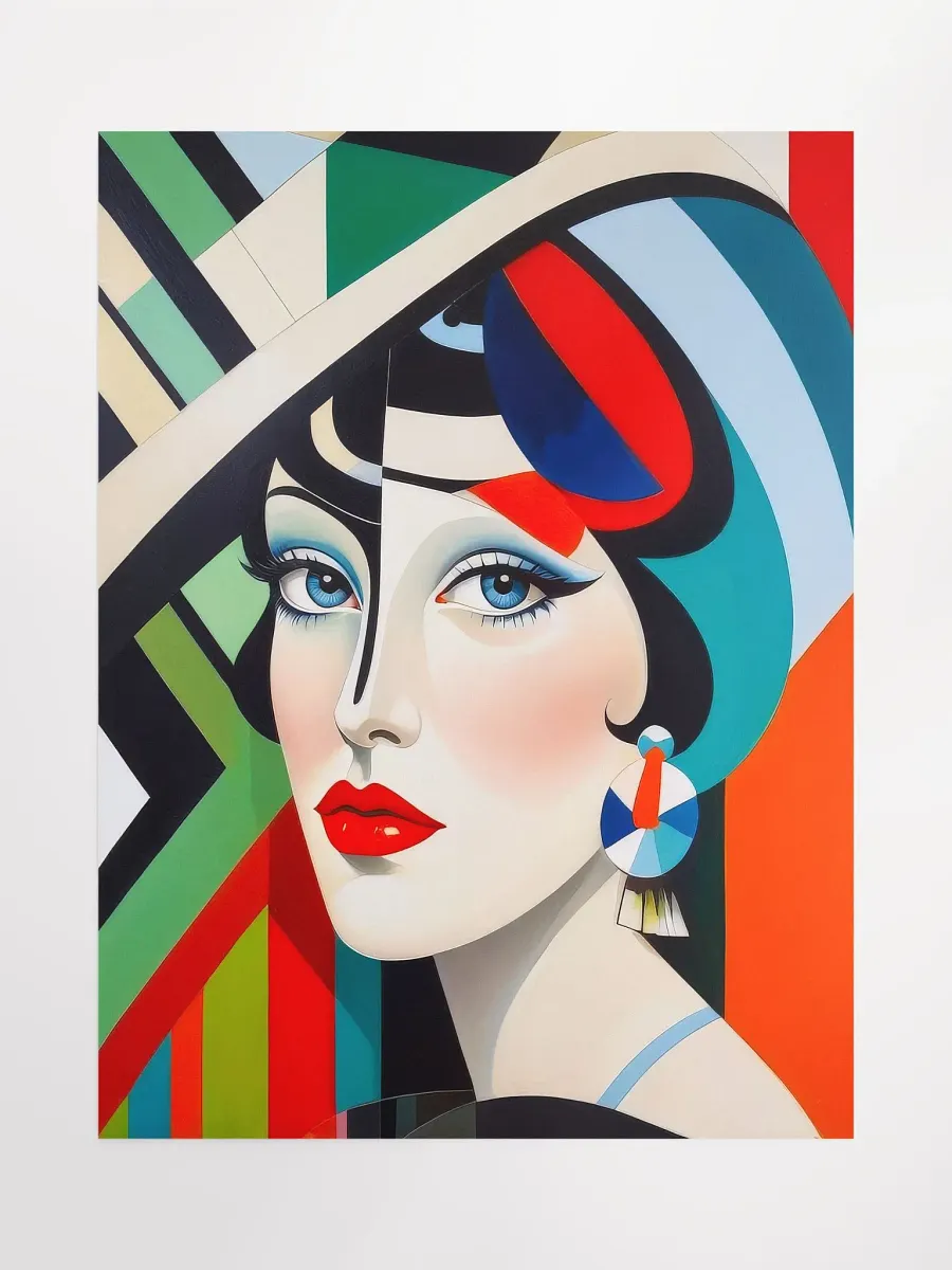 Vibrant Suzy - Flapper Girl Poster - Medium Size 18x24 Inches product image (1)
