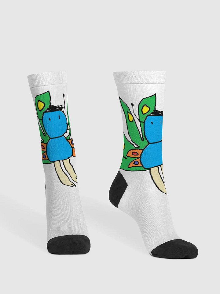 BeautyPeacockButterFlyMan socks product image (2)