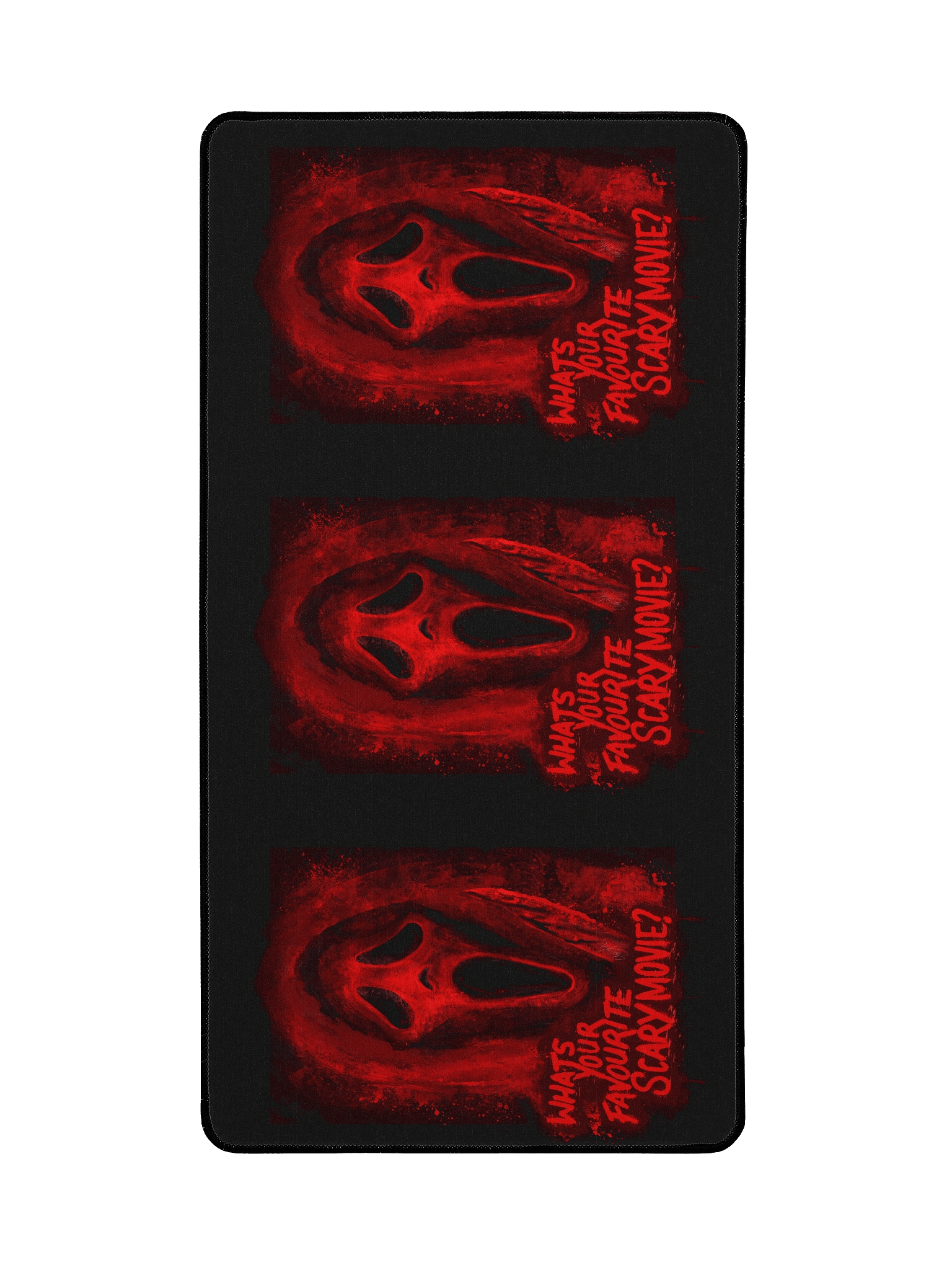 Red Ghost Face Large Desk Mat product image (2)