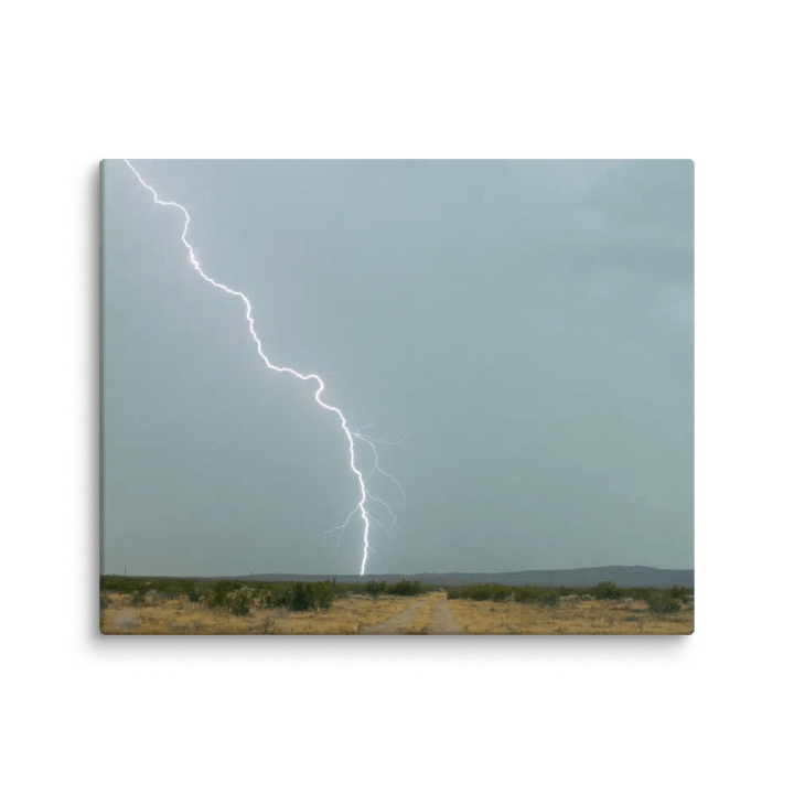 Canvas Print - Lightning over Desert Trail product image (2)