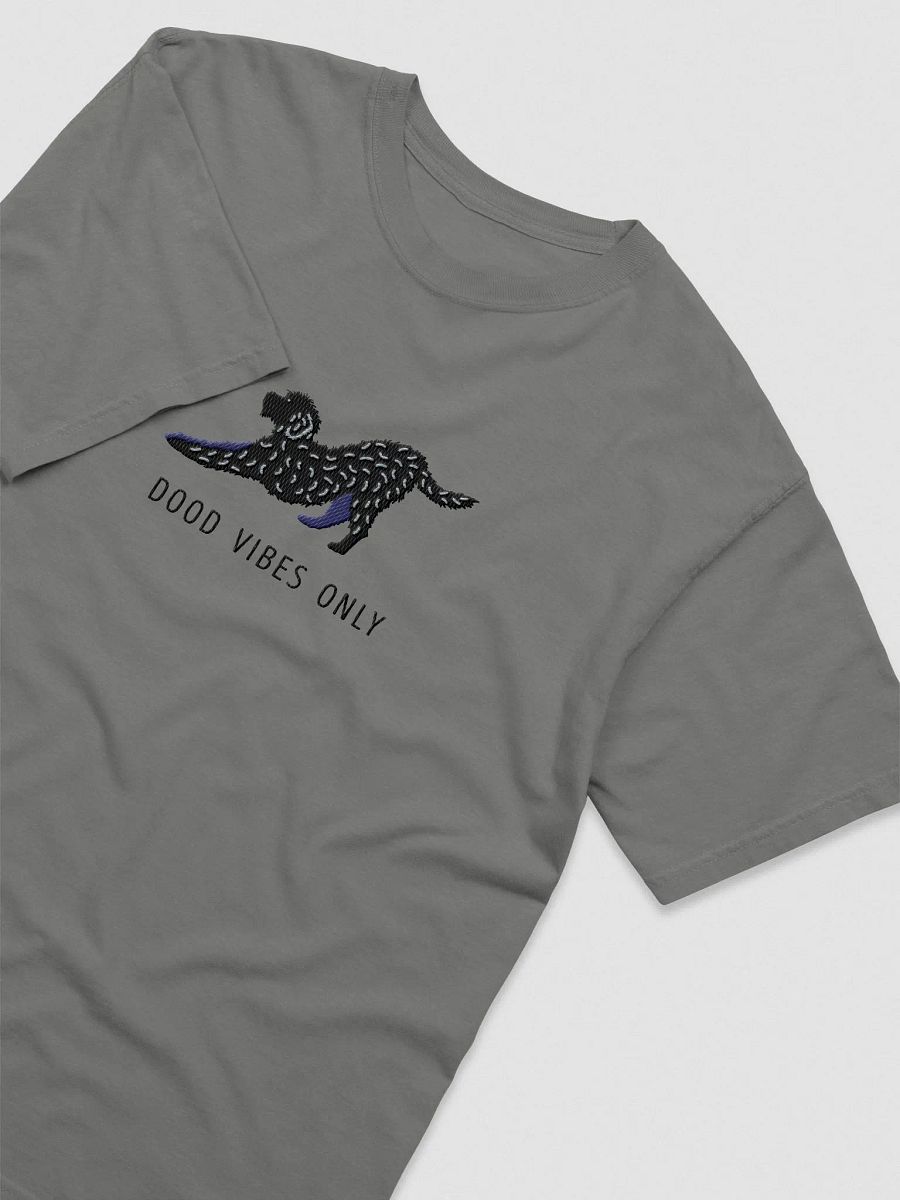 Dood Vibes Only T-Shirt(Embroidered) of a Labradoodle(Black) product image (5)