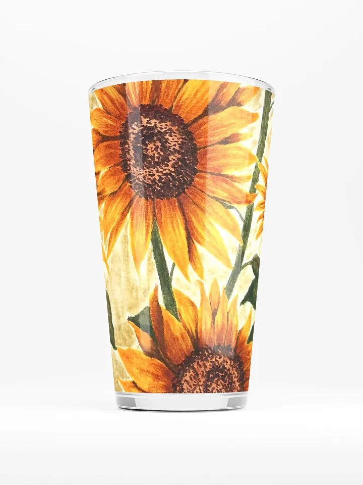 SUNFLOWERS pint glass product image (1)