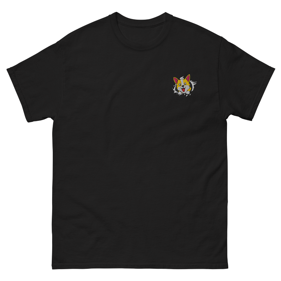 Embroidered Corgi coming out of T-Shirt product image (3)