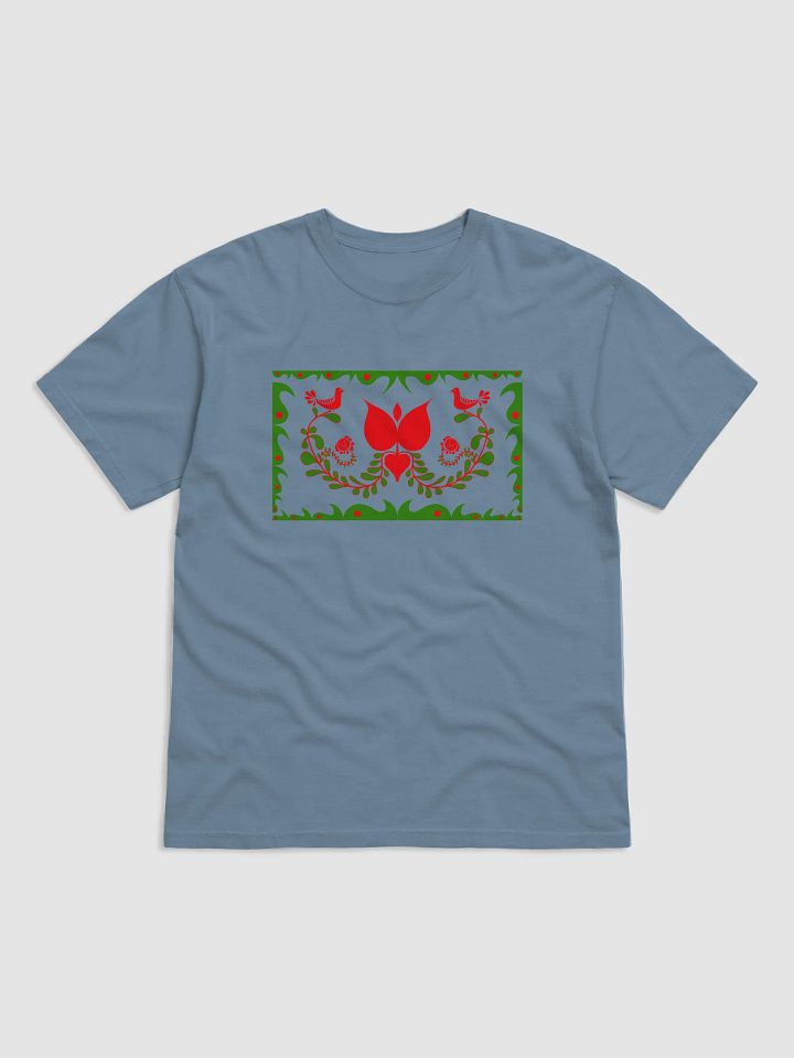 Hungarian Folk-Inspired Floral Symphony T-Shirt product image (1)