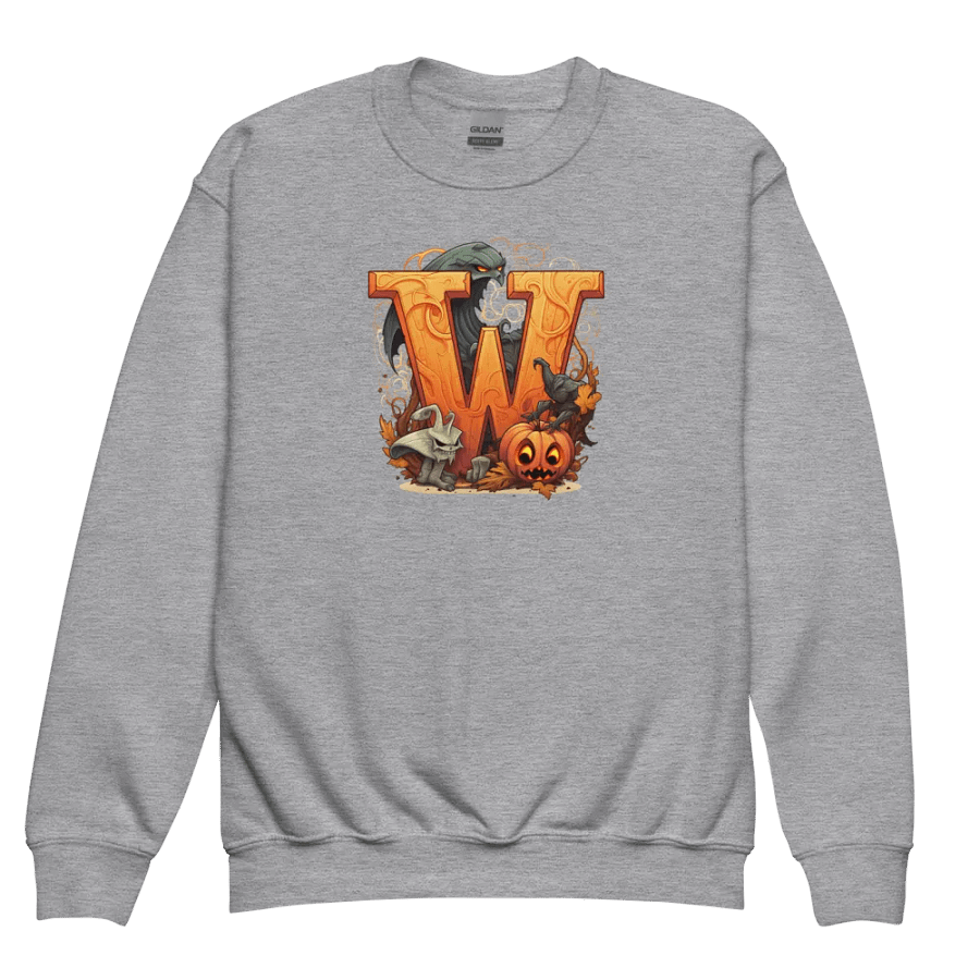 Cute Halloween Monogram Letter W Sweatshirt product image (3)