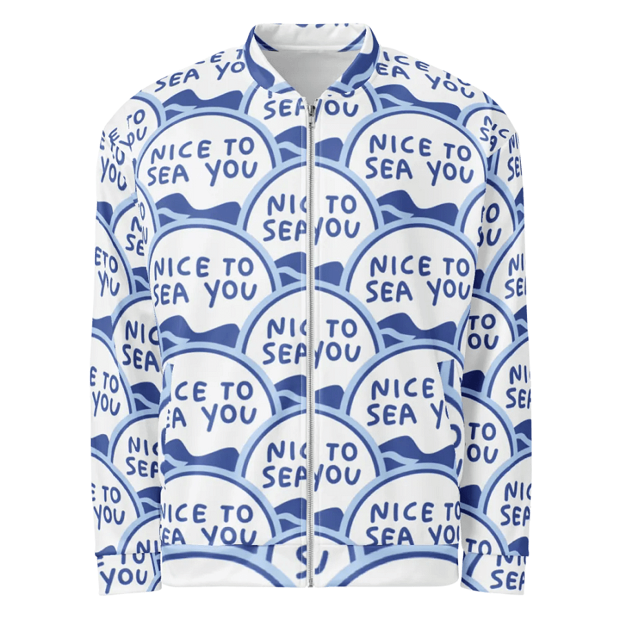 Wave of Words Bomber Jacket product image (6)