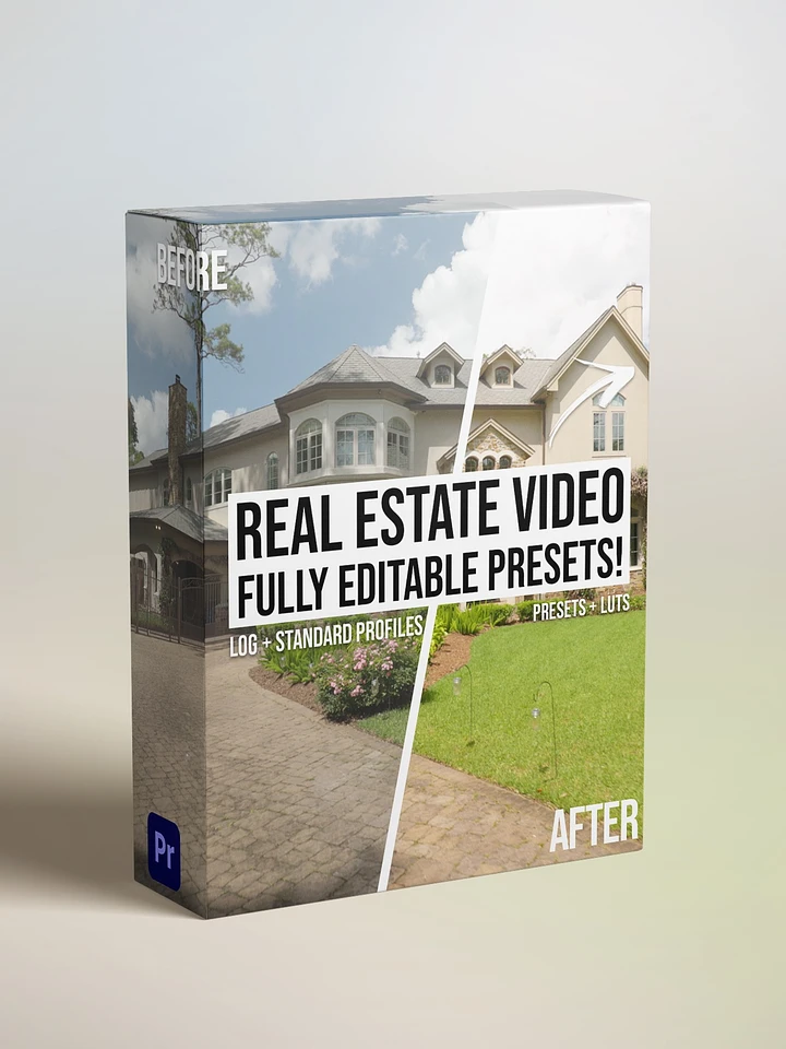 Real Estate Video PRESETS + LUTS for LOG & Standard Footage - Exterior, Interior, Drone & Dusk! product image (1)