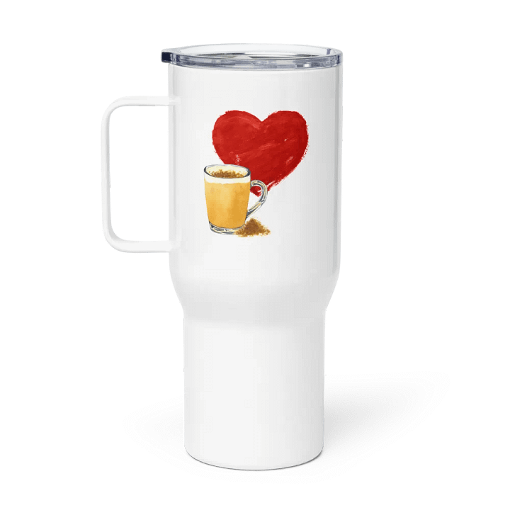 I Heart Latte Travel Mug with Handle product image (1)