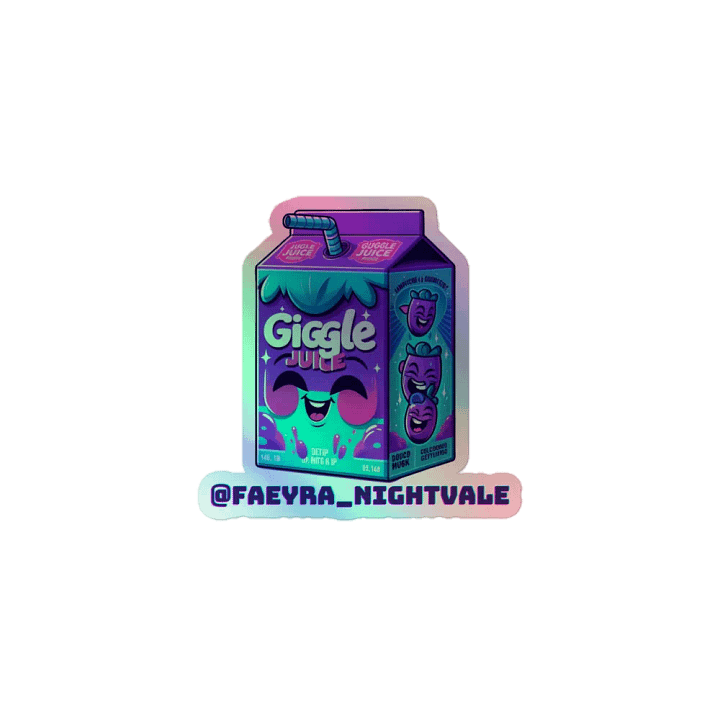 Giggle Juice Holographic Sticker product image (1)