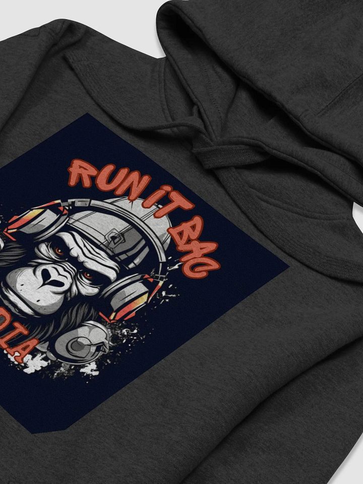 RUN It BAC Media Hoodie Black Logo product image (2)