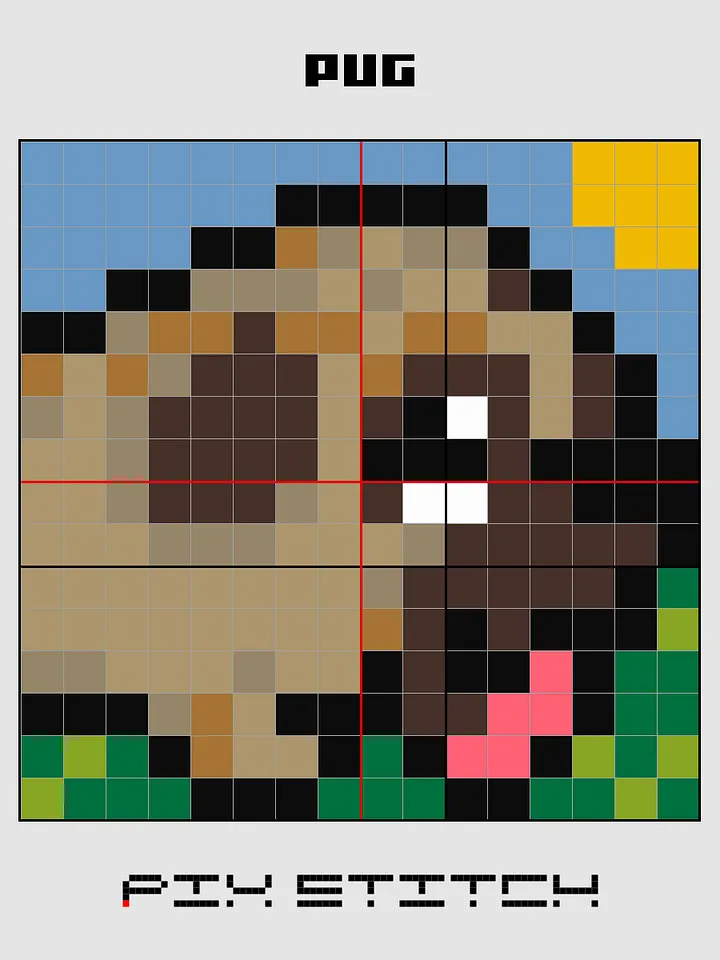 Pug Pixel Art product image (2)