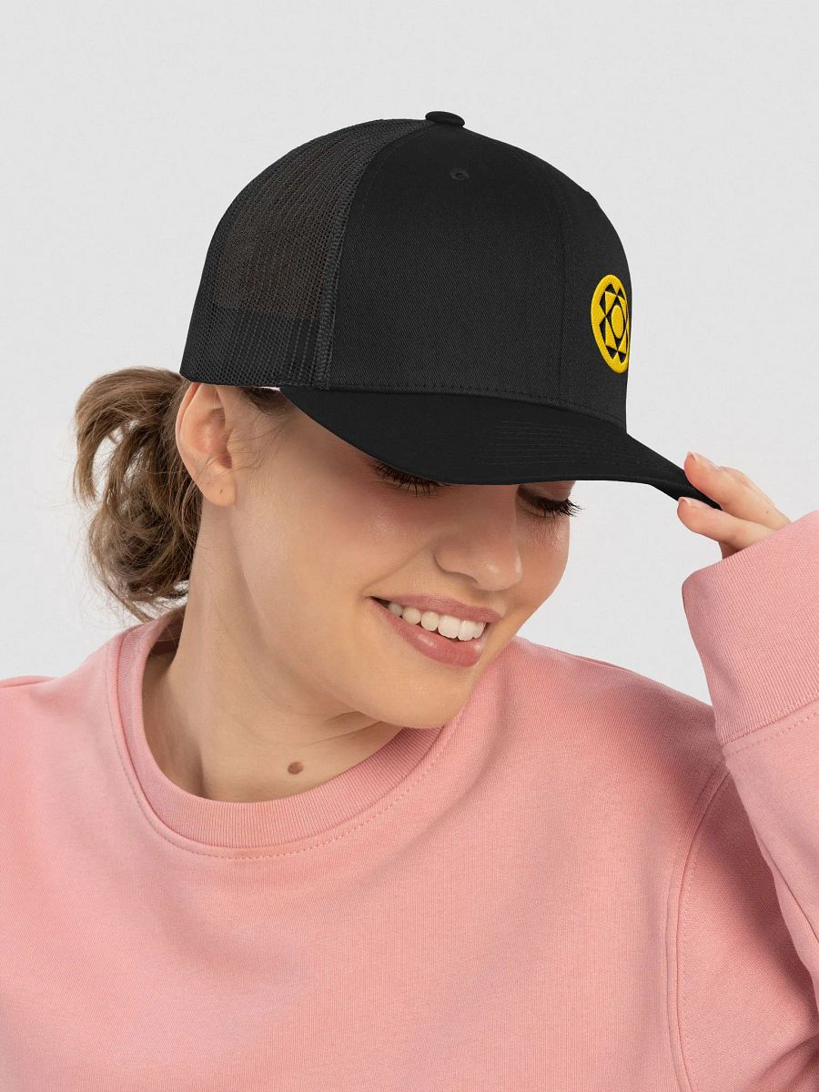 Yellow Badge Trucker Hat product image (5)