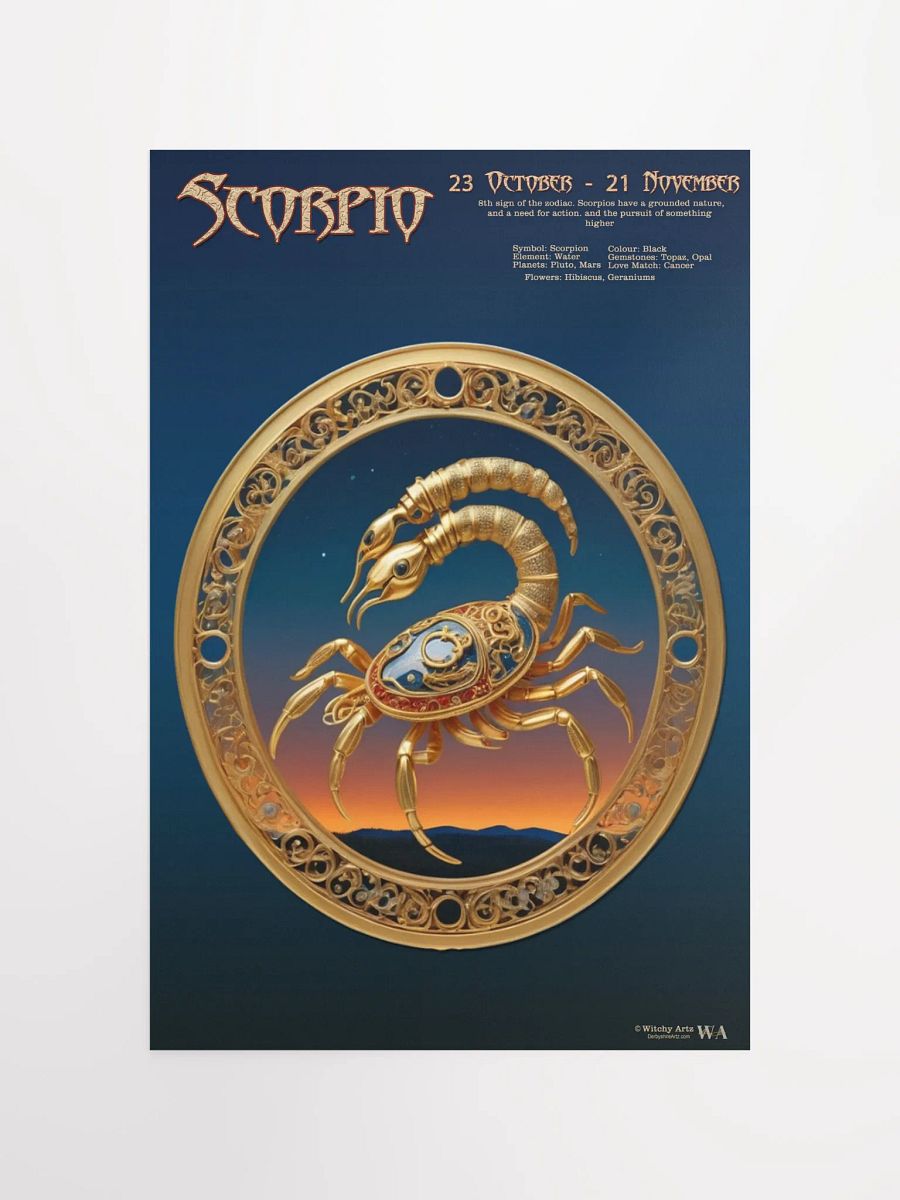 Western Zodiac Poster - SCORPIO product image (12)
