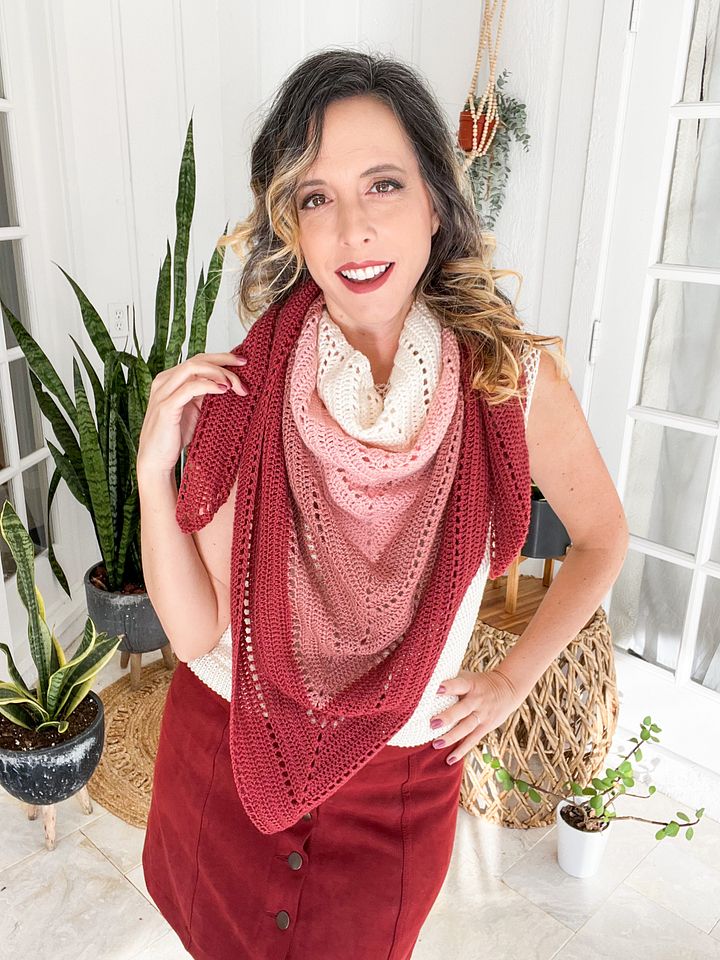 Triangle Crochet Shawl Pattern by Briana K Designs product image (1)