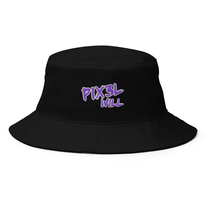 Pix3lWill Logo Bucket Hat [White Outline] product image (1)