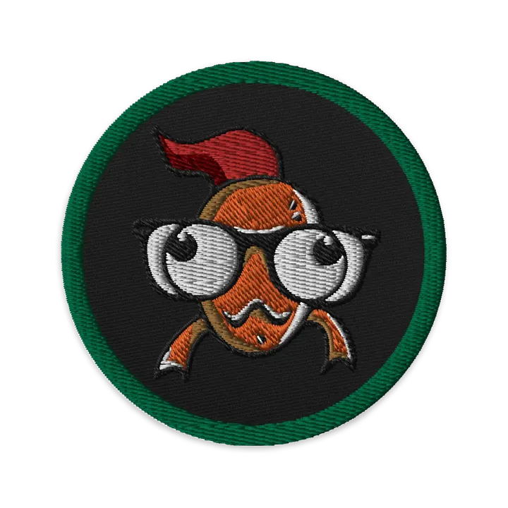 FEESH Logo Circle Patch [green border] product image (1)