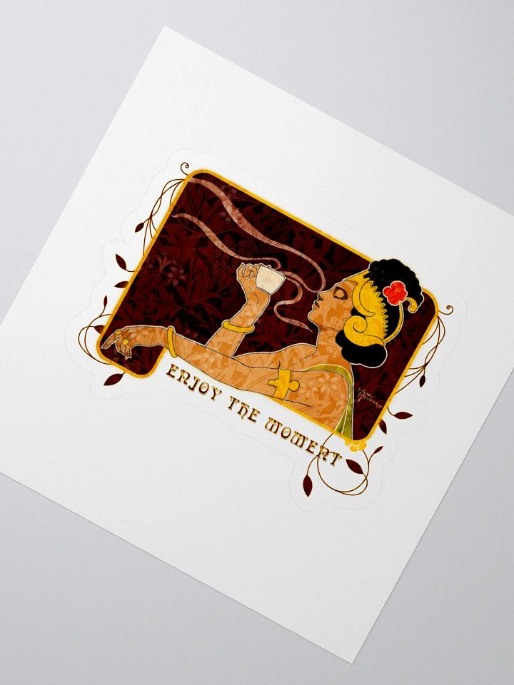 Vintage Coffee Enjoyment Kiss Cut Stickers product image (2)