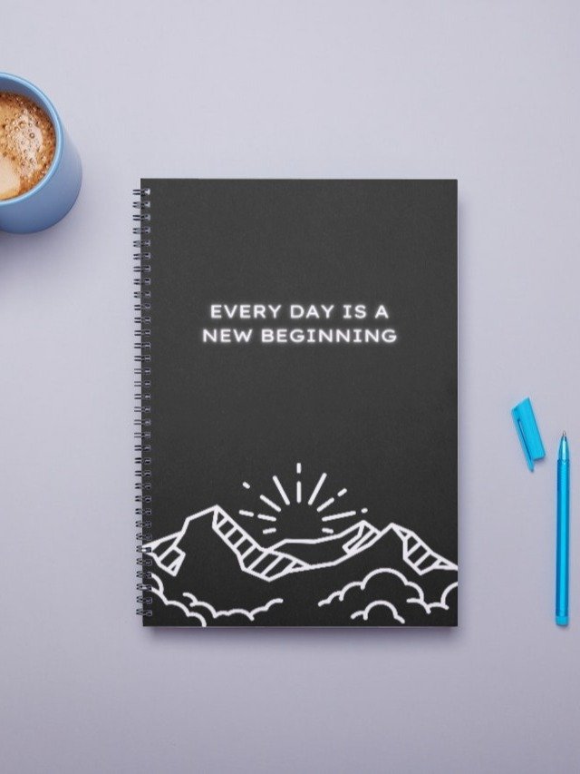 Motivational Journal Notebook Black Minimalist 2 product image (2)