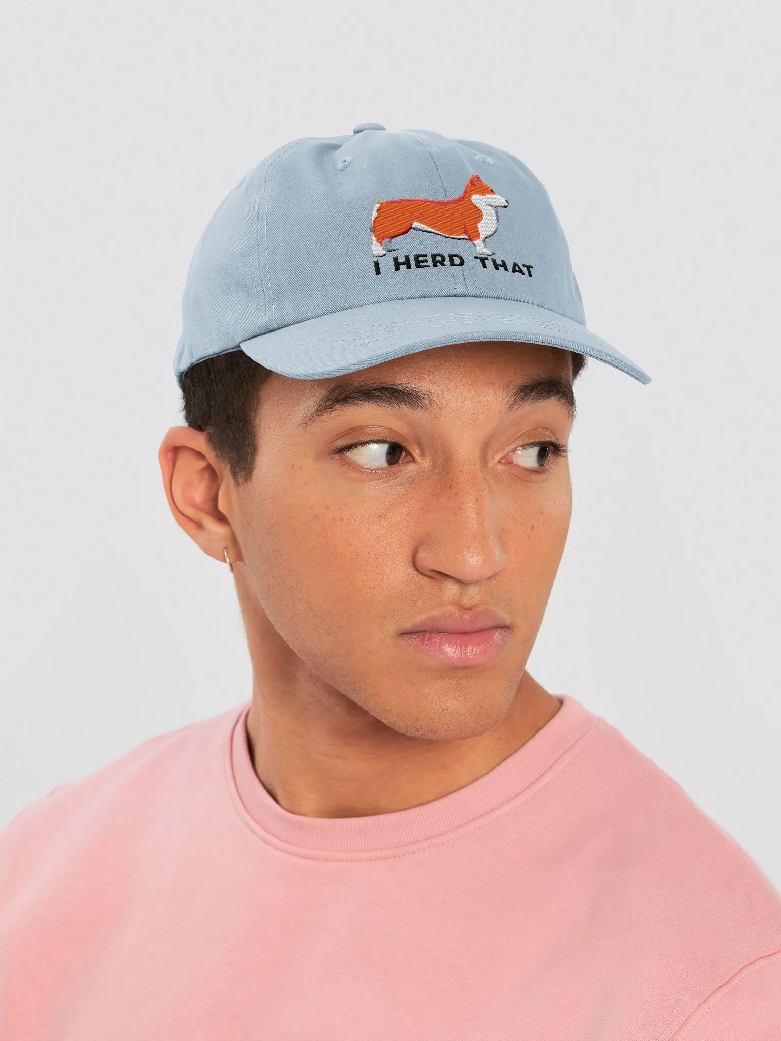 I Herd That Classic Dad Hat(Embroidered) of a Pembroke Welsh Corgi product image (11)