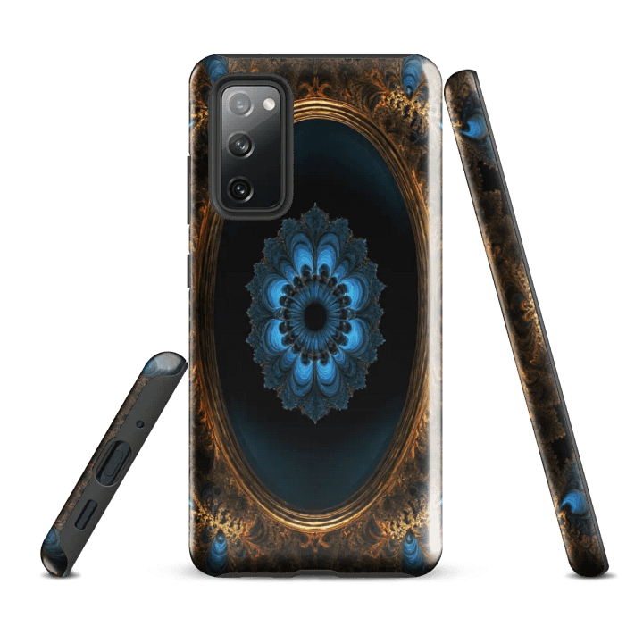 Tough Phone Case for Samsung® - Intricate Bronze and Blue Mirror Portal product image (1)