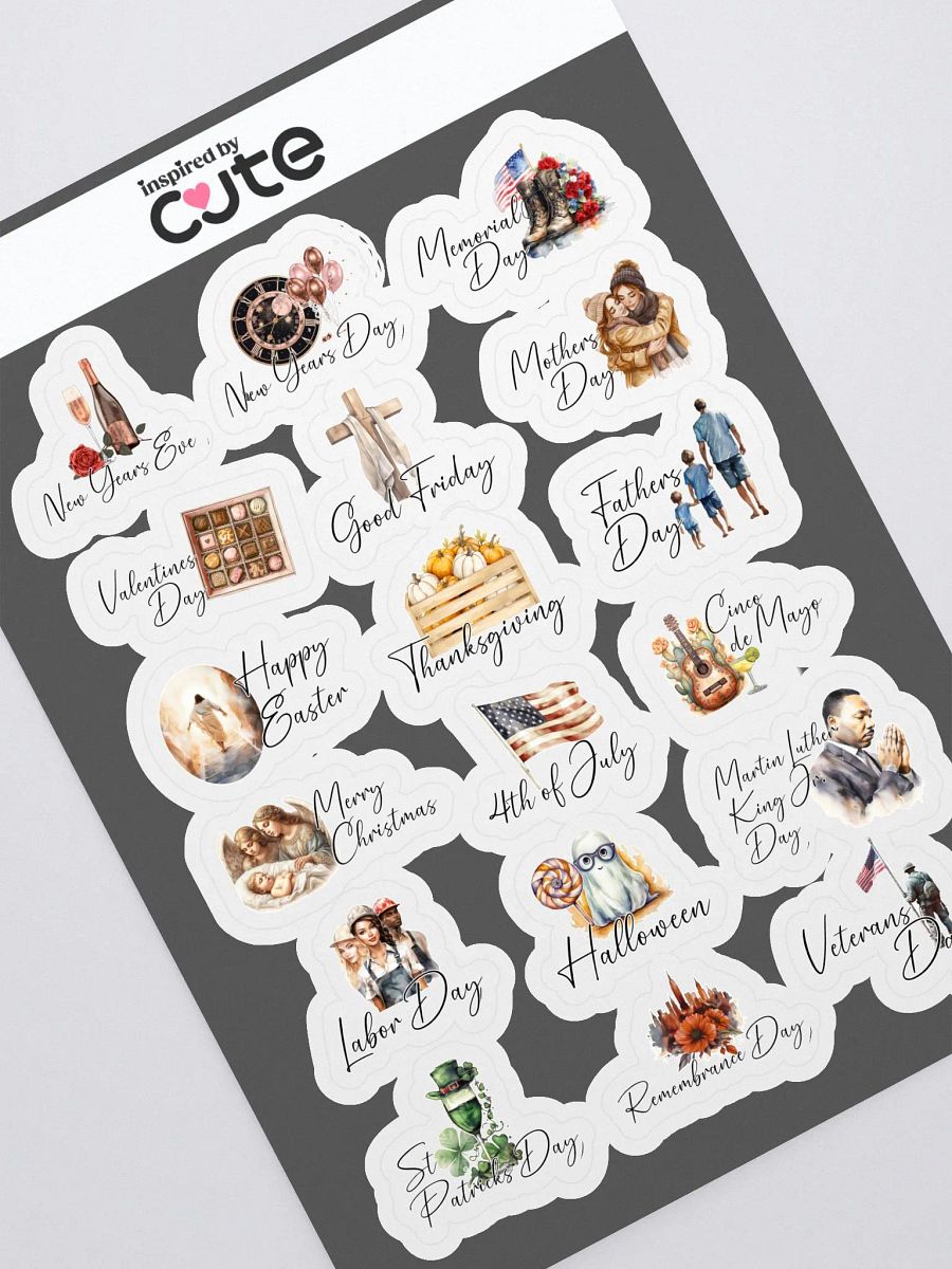 Holiday Stickers with Icons - planner calendar product image (1)