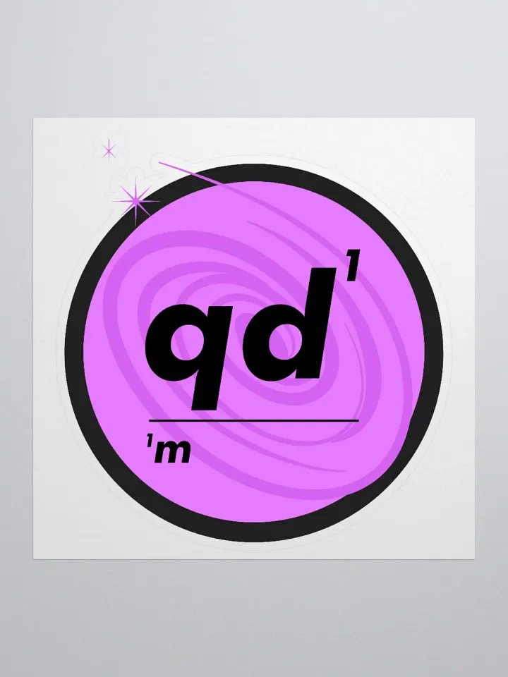 Omnibio Lab Qualitative Data Matters QD1/1M Vortex Kiss Cut Stickers product image (2)