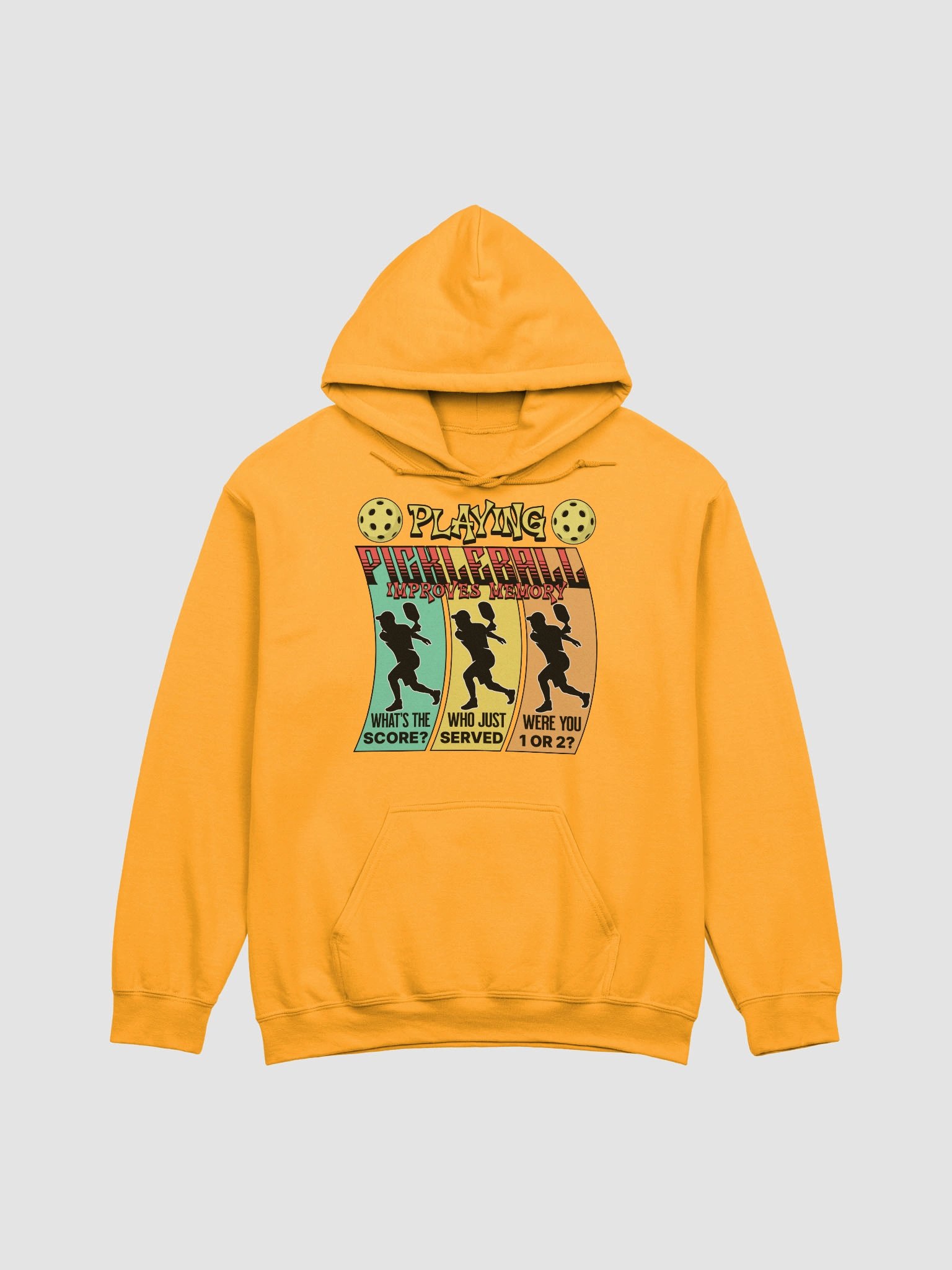 Playing Pickleball Improves Memory Ribbon Hoodie product image (11)