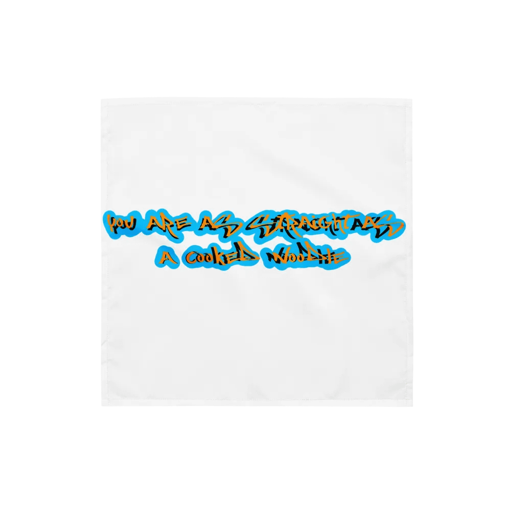 You Are As Straight As A Cooked Noodle Graffiti All-Over Bandana product image (1)