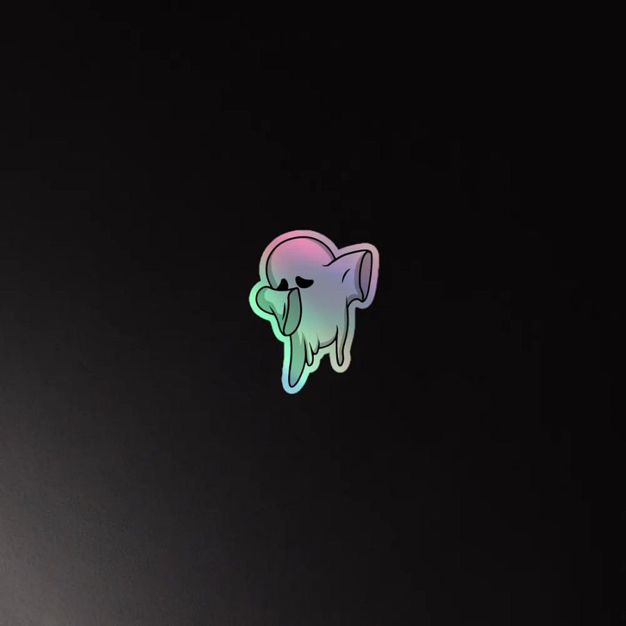 Whimsical Ghost Holographic Sticker Set product image (2)