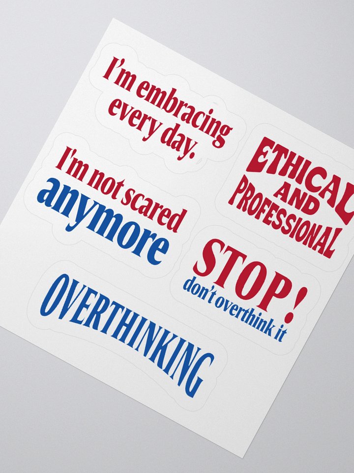 Overthinking stickers product image (2)
