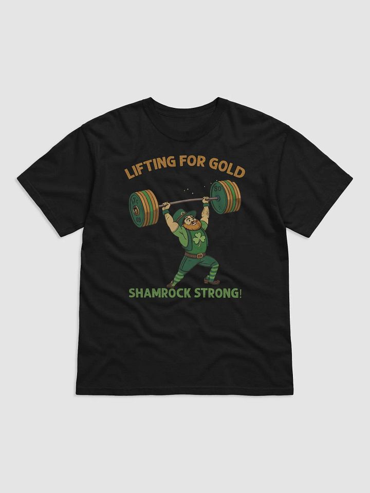 Lifting for Gold Shamrock Strong Leprechaun Tee product image (5)
