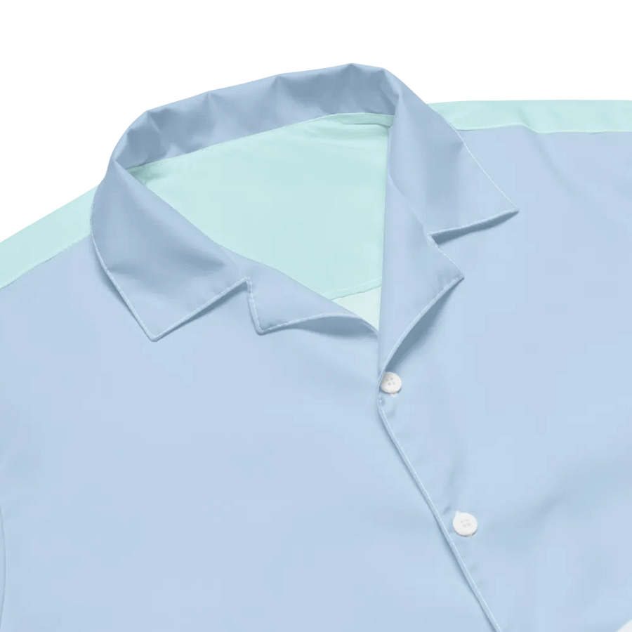 Breezy Blue Geometric Button-Down Shirt product image (3)