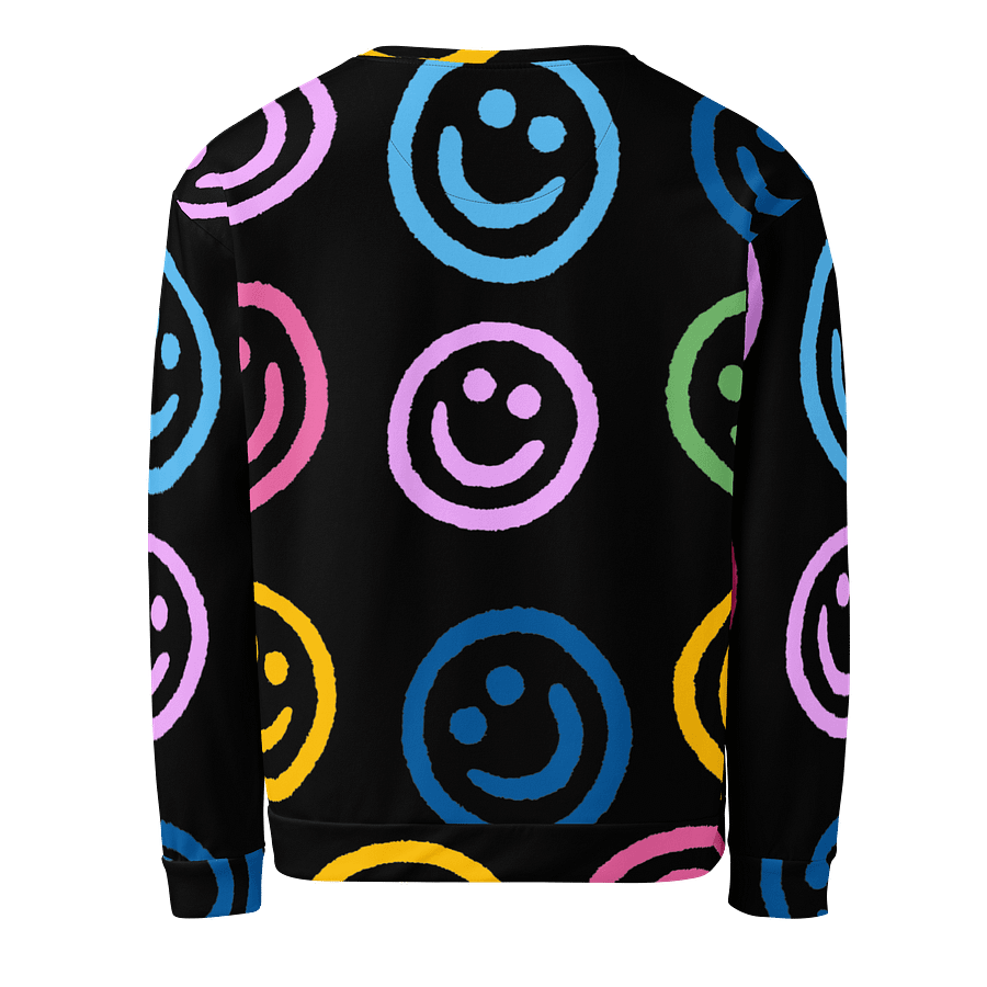 Vibrant Smiley Faces Recycled Sweatshirt product image (2)