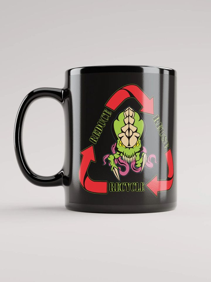 Biomass Reduce Reuse Recycle Mug (Black) [R] product image (2)