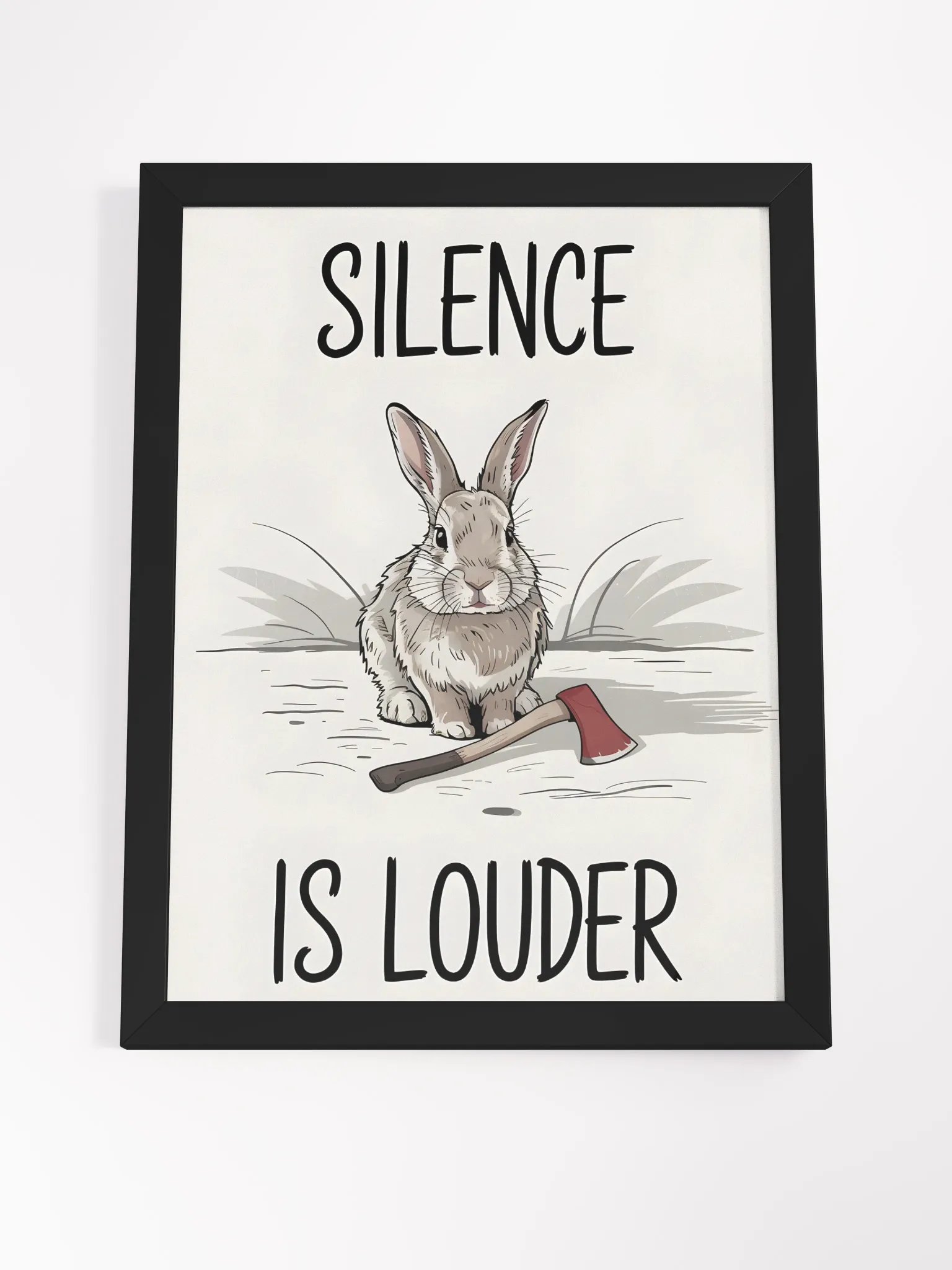 Silent Rabbit Axe Framed Poster product image (4)