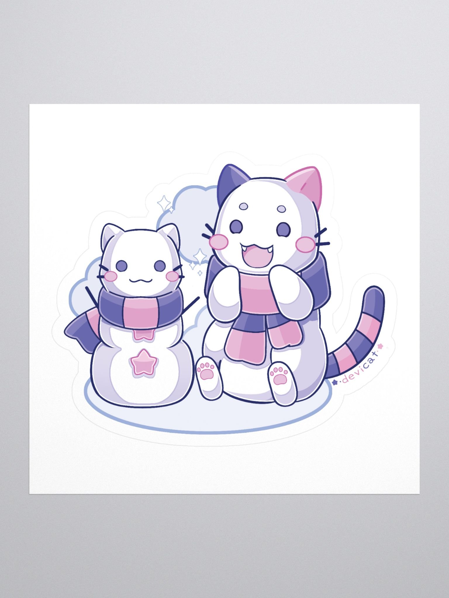 Sticker • CandiCat & SnowCat • 2024 product image (1)