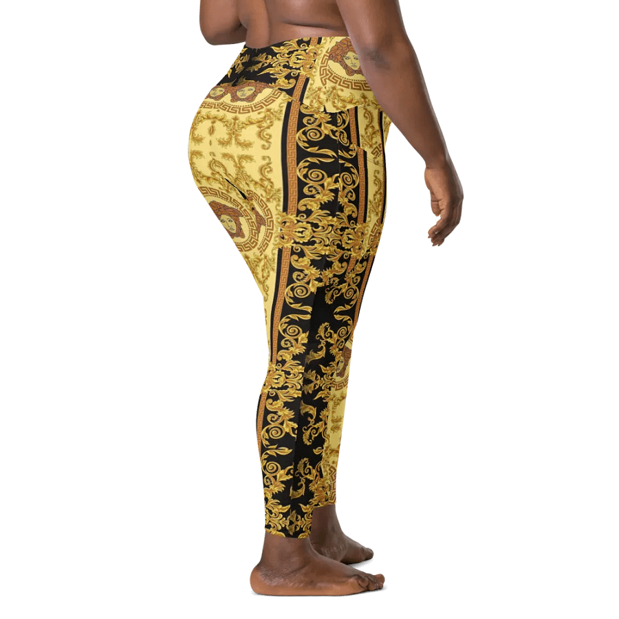 Leggings with Pockets – Luxury Medusa Inspired Print for Glamorous & Bold Style product image (11)