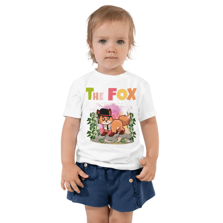 The Fox Colorful Funny Cute Bella +Canvas Toddler T-Shirt – Funny Shirt, Best Gift for Kids product image (2)